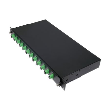 Pannello patch 1U per rack da 19 pollici - Include 12 adattatori SC simplex installati
