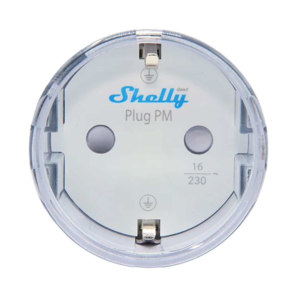 Shelly Plug PM Gen3 (Bianco) - Misurazione di tensione, corrente ed energia - Senza relè: fornitura sempre garantita
