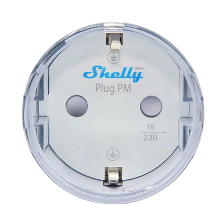 Shelly Plug PM Gen3 (Bianco) - Misurazione di tensione, corrente ed energia - Senza relè: fornitura sempre garantita