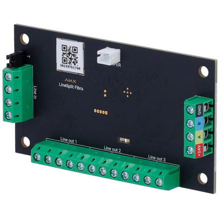 Ajax Modulo per la suddivisione di una linea Fibra in quattro - Certificato NFA2P e grado 3 - Protocollo Fibra