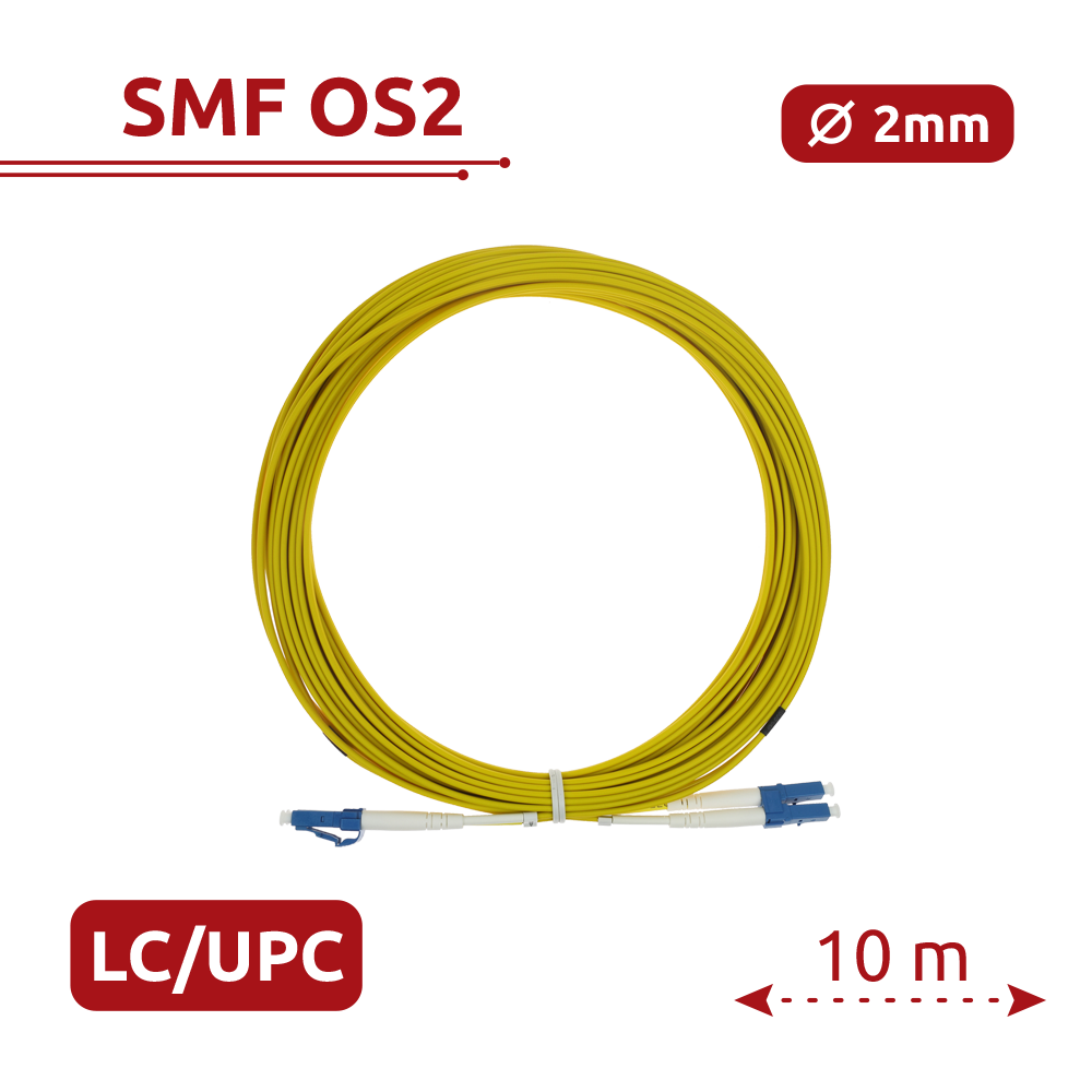 Safire Cavo di collegamento in fibra ottica - Fibra monomodale G657A2 ad alte prestazioni - Connettori LC UPC in formato