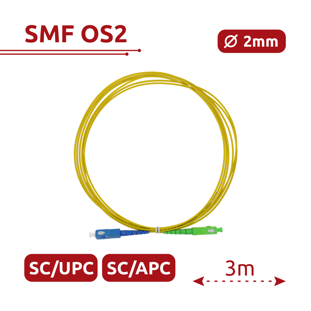 Safire Cavo di collegamento in fibra ottica simplex - Fibra monomodale G657A2 ad alte prestazioni