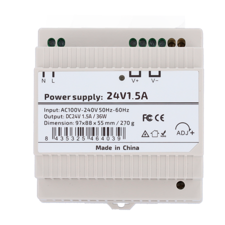 Alimentatore - uscita DC 24 V 1.5 A / 36 W