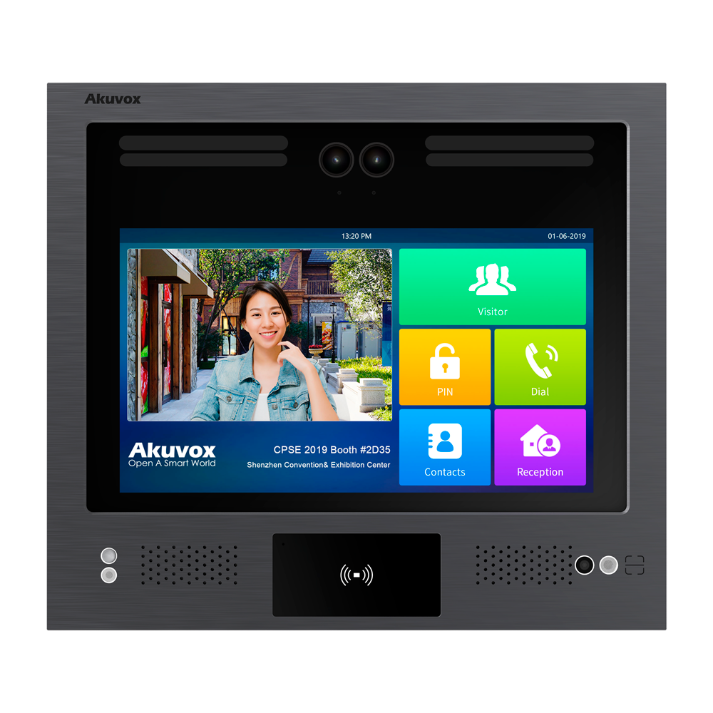 Akuvox Videocitofono IP antivandalo IK08 - Doppia telecamera 2 Mpx | Audio e video bidirezionale