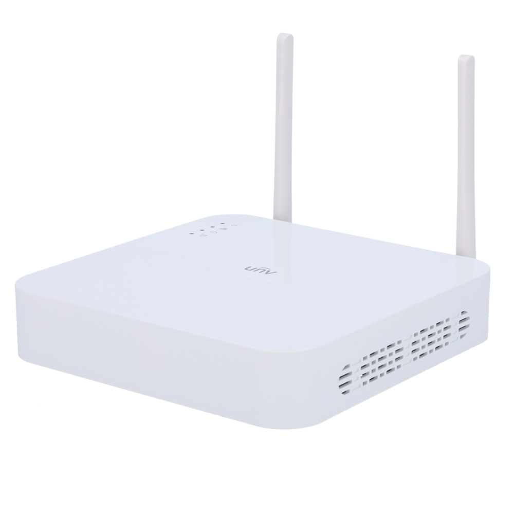 Kit di Videosorveglianza Uniview - Connessione Ethernet e WiFi - NVR 4 canali IP - 4 Telecamere bullet IP67