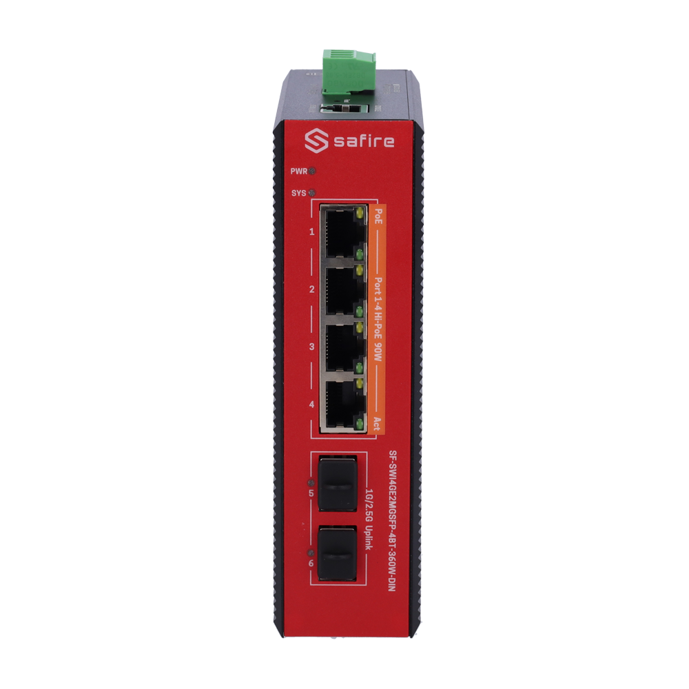 Switch L2+ managed con 4x RJ45 e 2x SFP - 4 porte PoE Gigabit con supporto IEEE 802.3bt