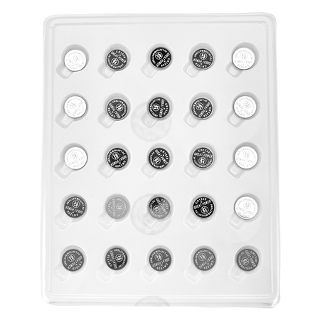 Pack 25x Batterie a bottone CR1220 - Vendita in vassoio 25ud | Prezzo per vassoio - Lito Li-MnO2 non ricaricabile