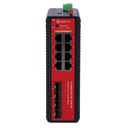 Switch L2+ managed con 8x RJ45 e 4x SFP - 8 porte PoE Gigabit con supporto IEEE 802.3bt