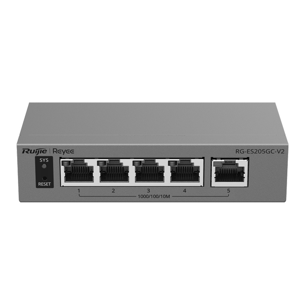 Ruijie Reyee Cloud Managed L2 Switch - 5 porte Gigabit Ethernet 10/100/1000 Mbps