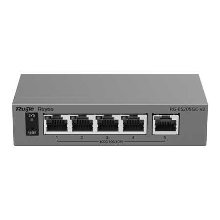 Ruijie Reyee Cloud Managed L2 Switch - 5 porte Gigabit Ethernet 10/100/1000 Mbps
