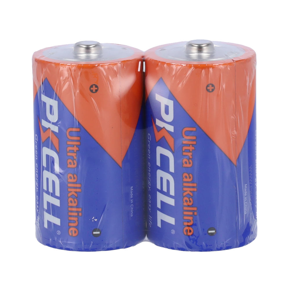 Pack di 2x Batterie LR20 / D - PKCELL - Alcalina Zn-MnO2 non ricaricabile - Tensione 1.5V - Capacità nominale 10200mAh