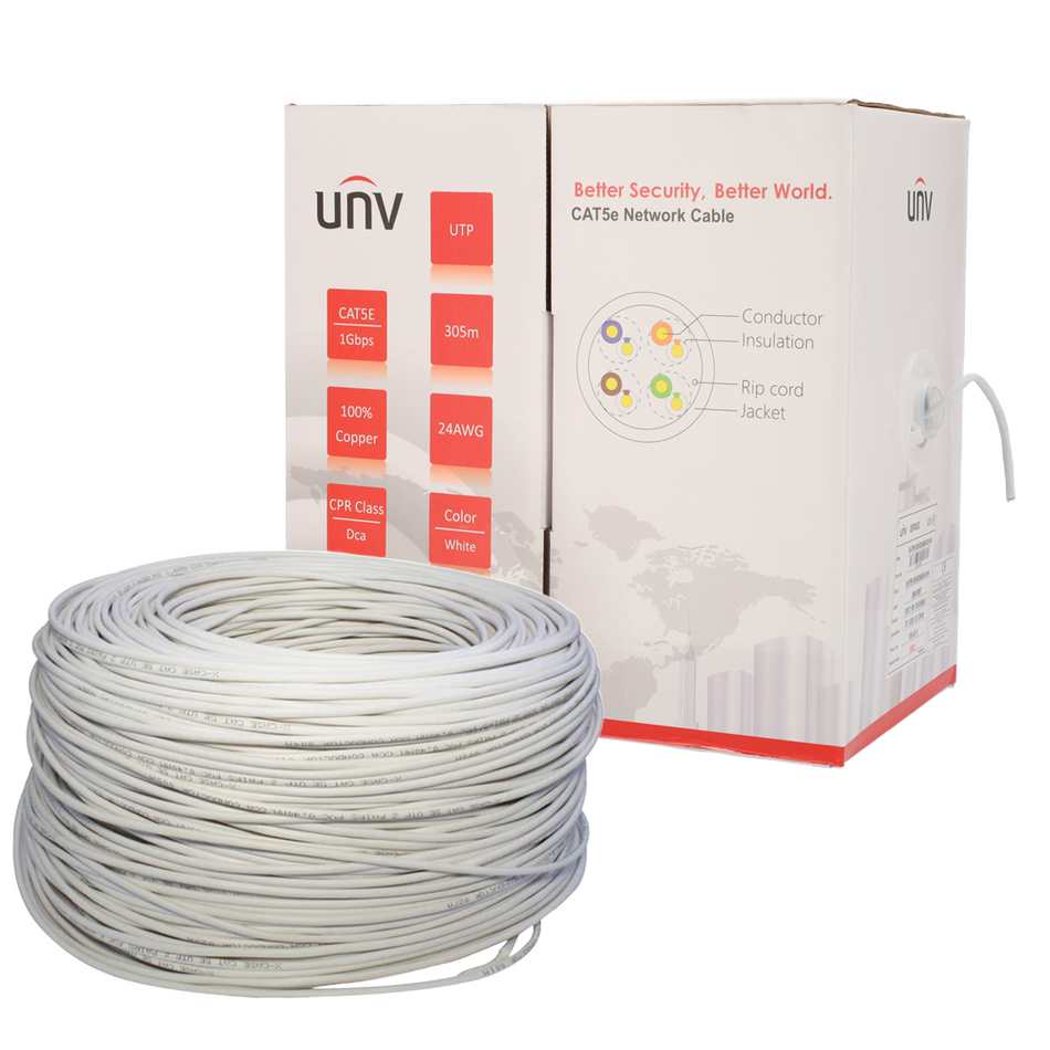 UV-UTP5E-300-BC24AWG-DCA-B-W