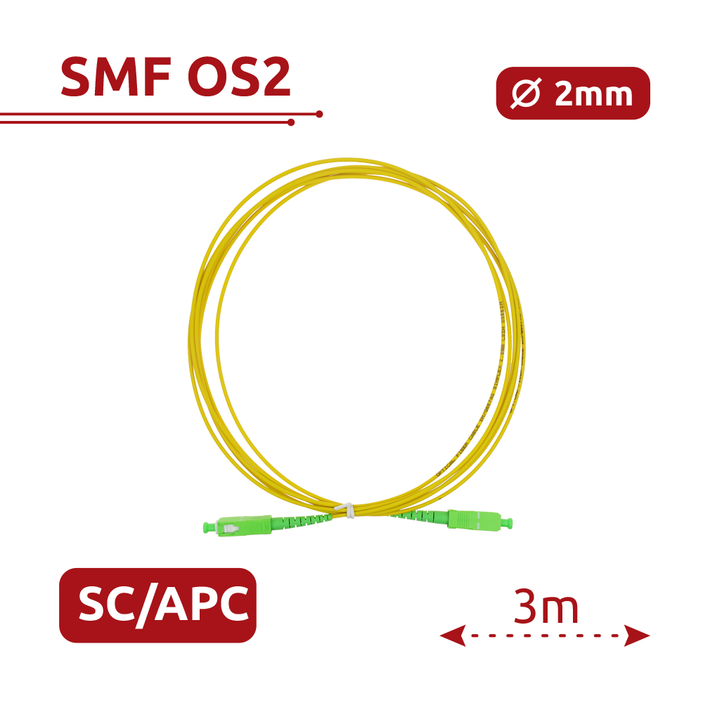 Safire Cavo di collegamento in fibra ottica - Fibra monomodale G657A2 ad alte prestazioni