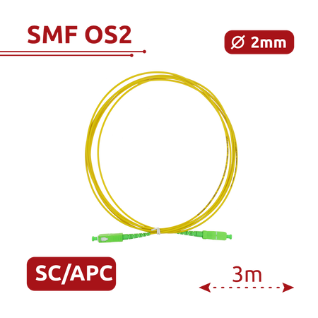 Safire Cavo di collegamento in fibra ottica - Fibra monomodale G657A2 ad alte prestazioni
