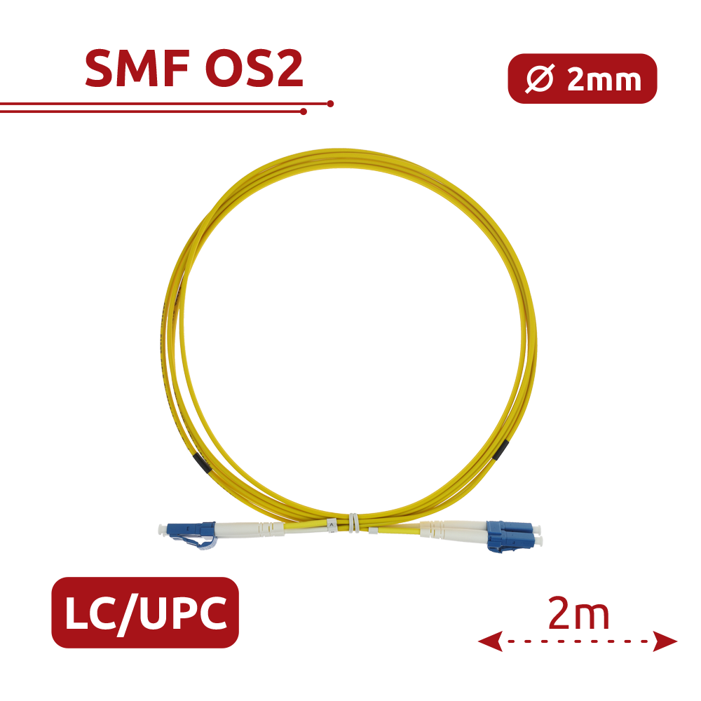 Safire Cavo di collegamento in fibra ottica - Fibra monomodale G657A2 ad alte prestazioni - Connettori LC UPC in formato