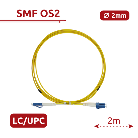 Safire Cavo di collegamento in fibra ottica - Fibra monomodale G657A2 ad alte prestazioni - Connettori LC UPC in formato
