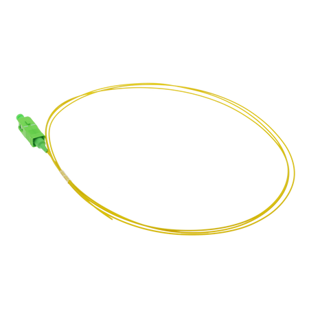 Safire Pigtail in fibra ottica simplex - Fibra monomodale G657A2 ad alte prestazioni - Connettore SC con finitura APC