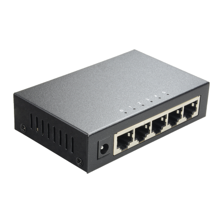 Switch X-Security Gigabit - 5 porte RJ45 - Velocità 10/100/1000 Mbps - Alta velocità in tutte le porte