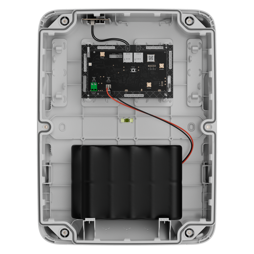 Batteria interna non ricaricabile - Connettore per il collegamento all'Hub BP integrato
