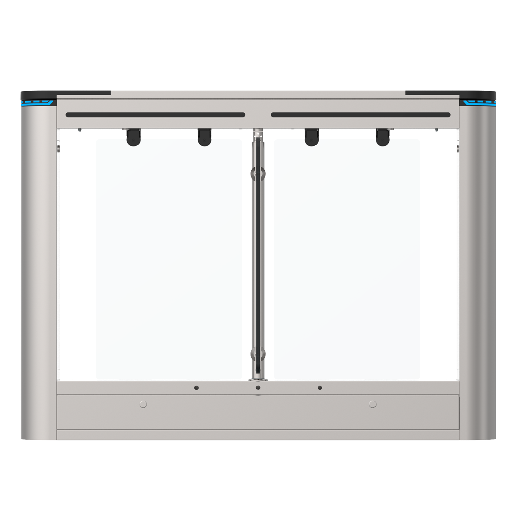 Tornello ad accesso bidirezionale - Anta a battente in acrilico - Orari, allarmi e modalità di apertura