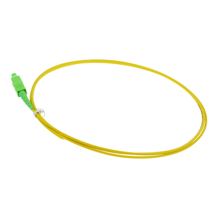 Safire Pigtail in fibra ottica simplex - Fibra monomodale G657A2 ad alte prestazioni - Connettore SC con finitura APC