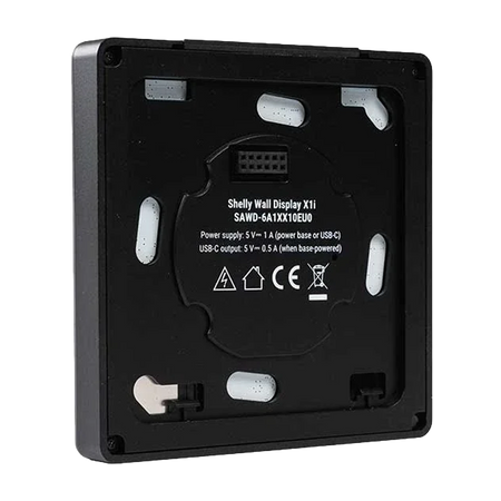 Shelly Wall Display X1i Nero - Schermo touchscreen da 4" a 720 × 720 pixel