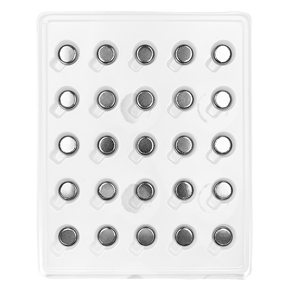 Pack 25x Batterie a bottone CR1220 - Vendita in vassoio 25ud | Prezzo per vassoio - Lito Li-MnO2 non ricaricabile