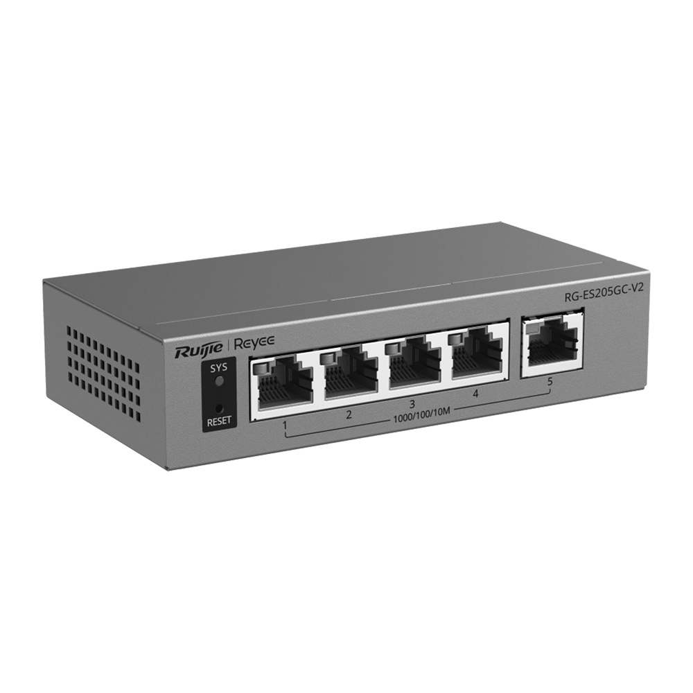 Ruijie Reyee Cloud Managed L2 Switch - 5 porte Gigabit Ethernet 10/100/1000 Mbps