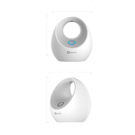 Kit Duo Pack Ezviz - Base + 2 Telecamere C3A - Supporta fino a 6 telecamere - Amplia l'autonomia
