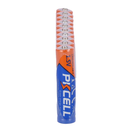 Pack 10x Pila LR03 / AAA - PKCELL - Alcalina Zn-MnO2 non ricaricabile - Tensione 1.5V - Capacità nominale 650mAh