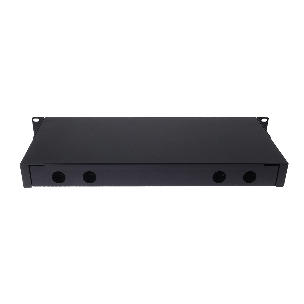 Pannello patch 1U per rack da 19 pollici - Include 12 adattatori LC duplex preinstallati