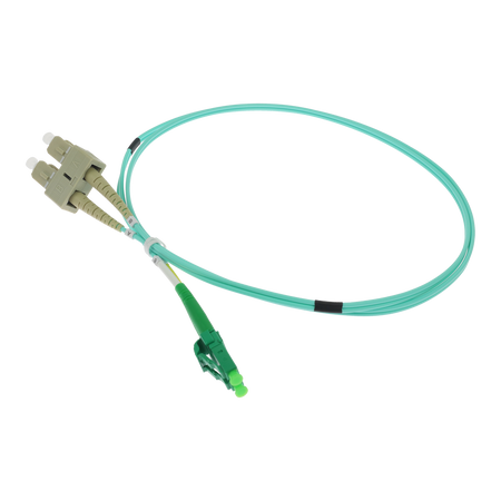 Safire Cavo di collegamento in fibra ottica duplex - Fibra multimodale OM4 ad alta velocità - Connettori ibridi LC APC e