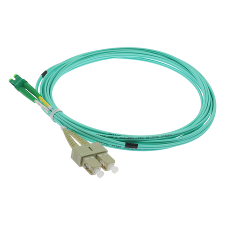 Safire Cavo di collegamento in fibra ottica duplex - Fibra multimodale OM4 ad alta velocità - Connettori ibridi LC APC e