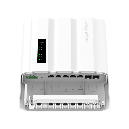 Ruijie Reyee Cloud Managed L2 PoE Switch - 5 porte Gigabit RJ45 e 2 slot SFP