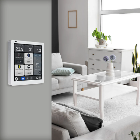 Shelly Wall Display X1i Plata - Pantalla táctil de 4" a 720 × 720 píxeles