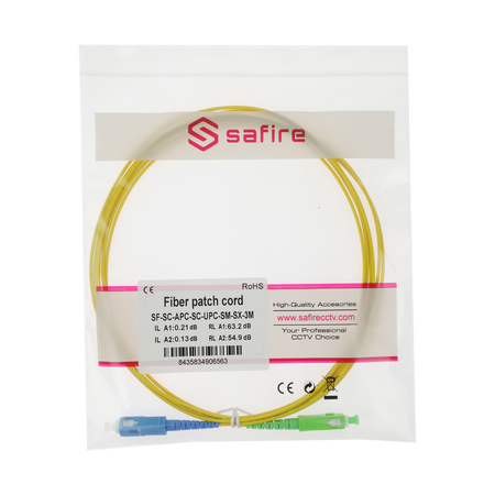 Safire Cavo di collegamento in fibra ottica simplex - Fibra monomodale G657A2 ad alte prestazioni