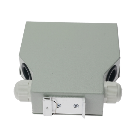 Box di distribuzione in fibra ottica per guida DIN - Include 12 adattatori SC simplex preinstallati