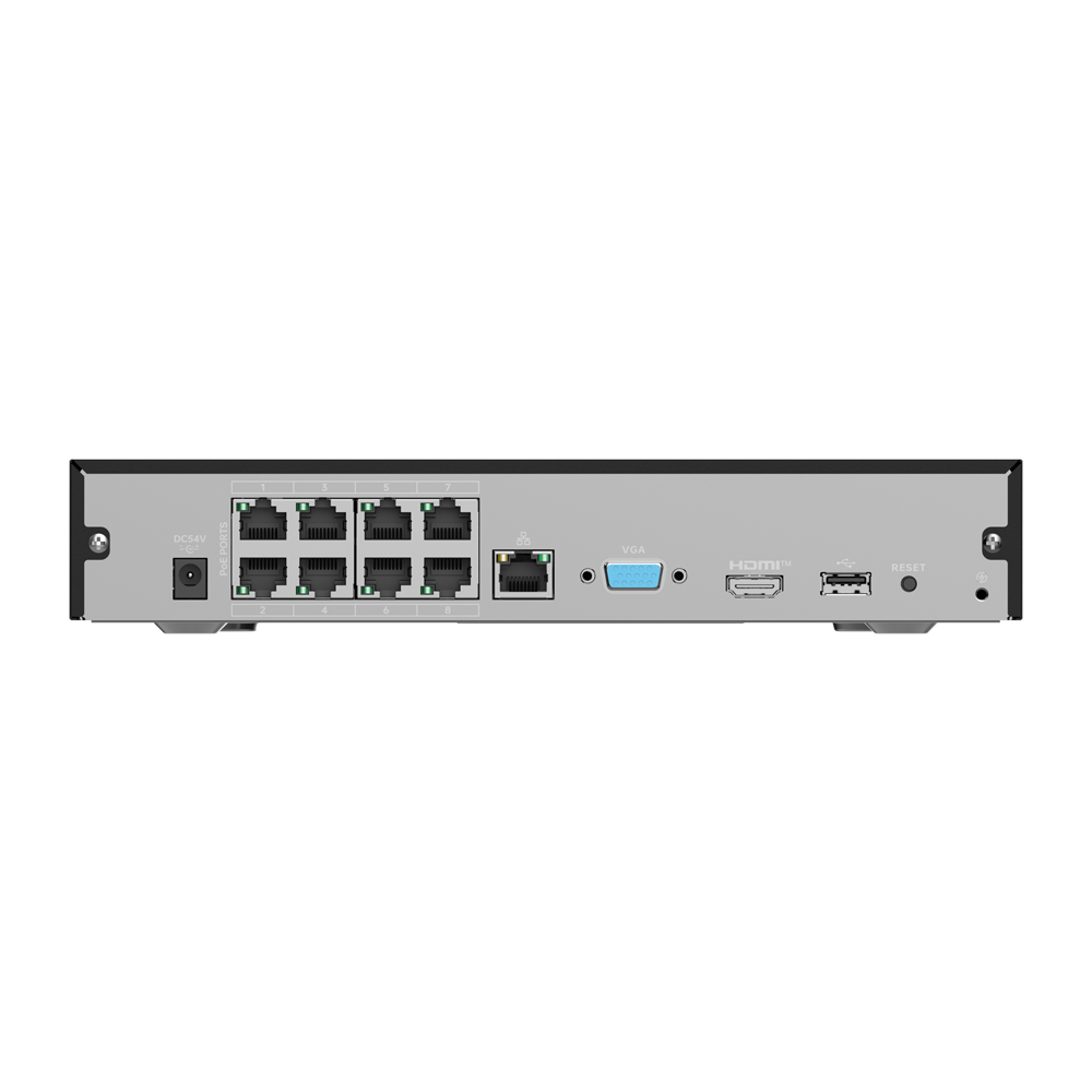 Videoregistratore NVR per telecamere IMOU - 8 porte PoE con 18 canali video IP - Compressione H.265 / H.264