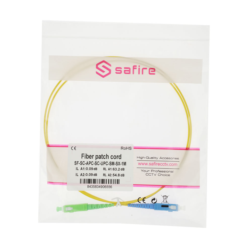 Safire Cavo di collegamento in fibra ottica simplex - Fibra monomodale G657A2 ad alte prestazioni