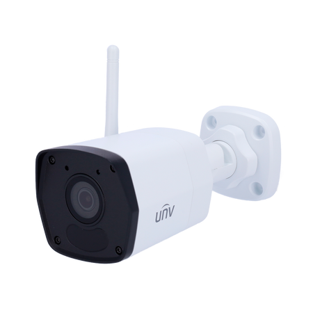 Kit di Videosorveglianza Uniview - Connessione Ethernet e WiFi - NVR 4 canali IP - 4 Telecamere bullet IP67