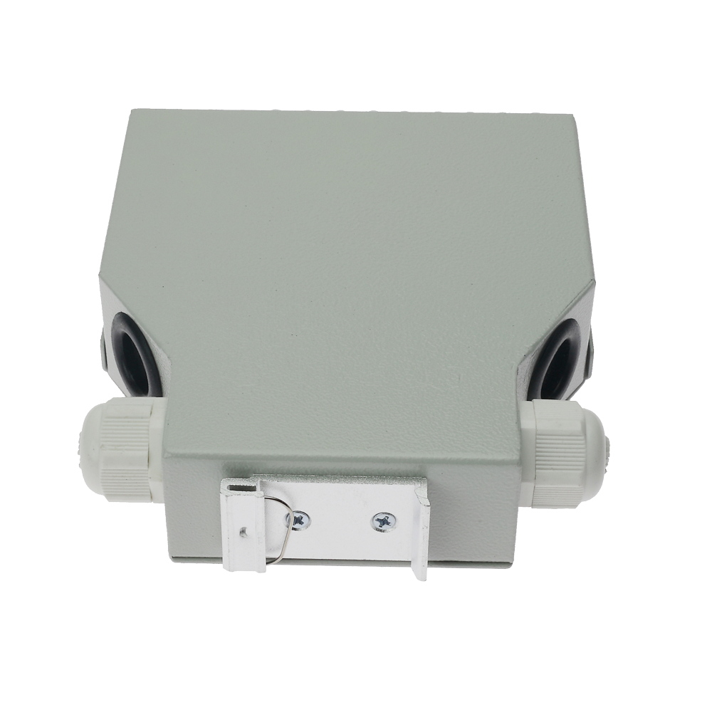 Box di distribuzione in fibra ottica per guida DIN - Include 12 adattatori LC duplex preinstallati