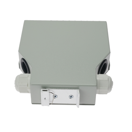 Box di distribuzione in fibra ottica per guida DIN - Include 12 adattatori LC duplex preinstallati