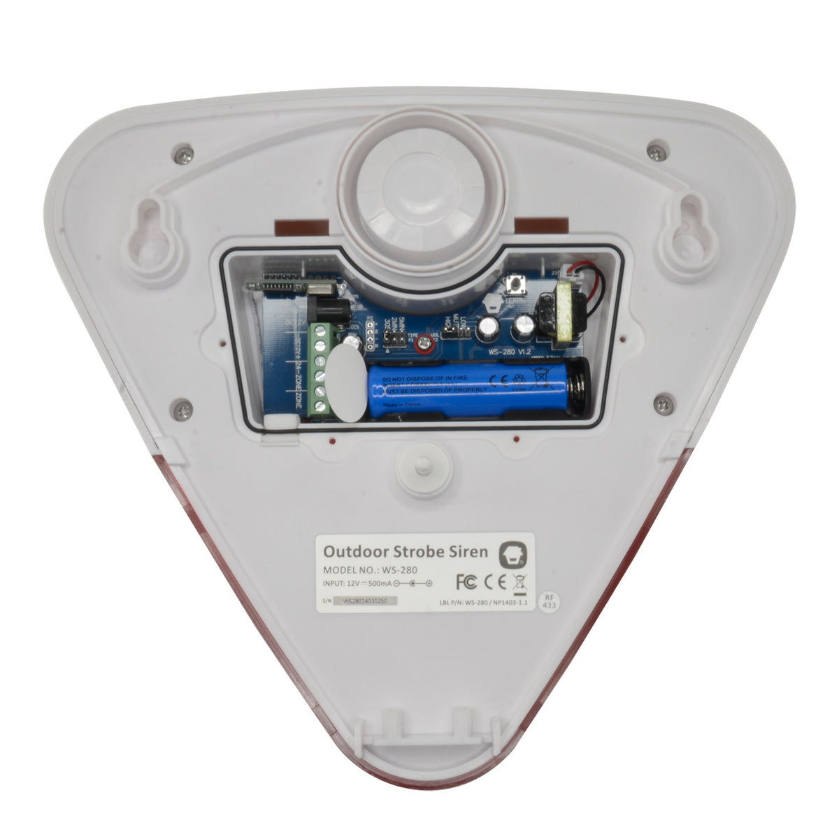 Chuango Sirena per esterni - Wireless - Antenna interna - Potenza 105dB - Adatta per uso in esterni - Include trasformat