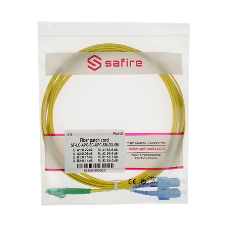 Safire Cavo di collegamento in fibra ottica duplex - Fibra monomodale G657A2 ad alte prestazioni