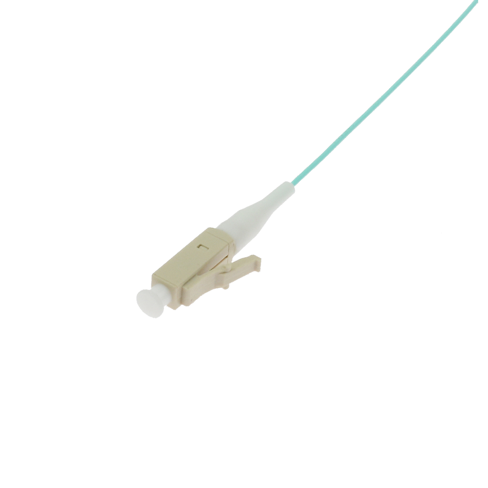 Safire Pigtail in fibra ottica simplex - Fibra multimodale OM4 ad alta velocità - Connettore LC con finitura UPC