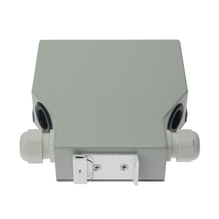 Box di distribuzione in fibra ottica per guida DIN - Include 12 adattatori SC simplex preinstallati