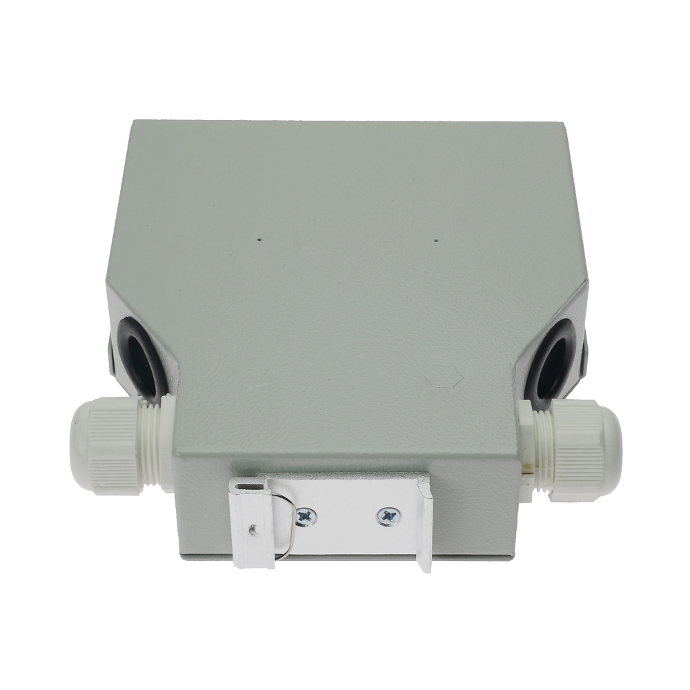 Box di distribuzione in fibra ottica per guida DIN - Include 12 adattatori LC duplex preinstallati