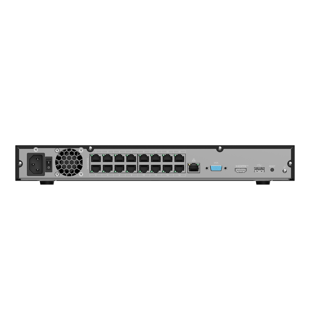 Videoregistratore NVR per telecamere IMOU - 16 Porte PoE e 36-Ch accesso - Compressione H.265