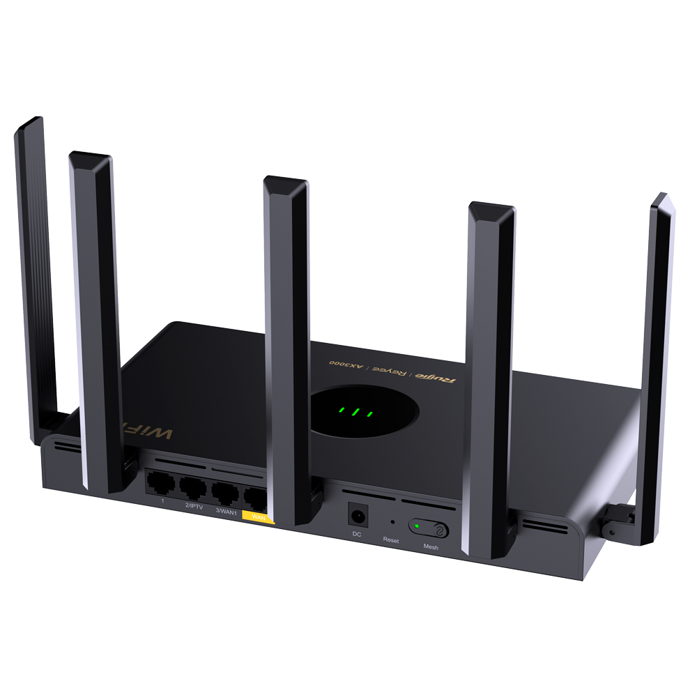 Reyee Router Gigabit Mesh Wi-Fi 6 AX3000 - Aggregazione dei collegamenti WAN - 4 Porte RJ45 10/100/1000 Mbps