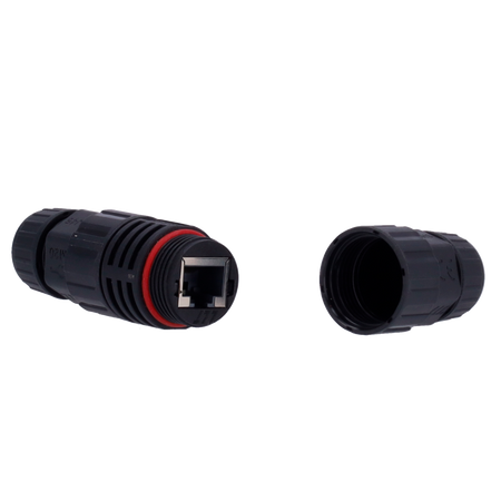 CON-RJ45-GLAND-W-BLACK